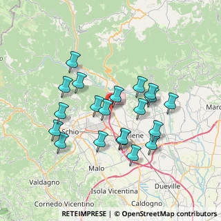 Mappa Via Preazzi di Sopra, 36013 Piovene Rocchette VI, Italia (6.602)