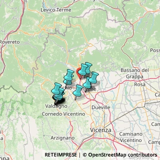 Mappa Via Preazzi di Sopra, 36013 Piovene Rocchette VI, Italia (10.98)