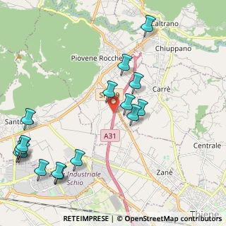 Mappa Via Preazzi di Sopra, 36013 Piovene Rocchette VI, Italia (2.56438)