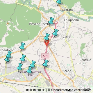 Mappa Via Preazzi di Sopra, 36013 Piovene Rocchette VI, Italia (2.61833)