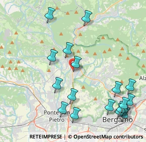 Mappa Via Riviera, 24011 Almé BG, Italia (5.08444)