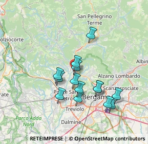 Mappa Via Riviera, 24011 Almé BG, Italia (6.18571)