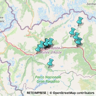 Mappa Via Croix Noire, 11100 Aosta AO, Italia (9.97733)