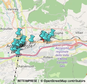 Mappa Via Croix Noire, 11100 Aosta AO, Italia (1.76611)