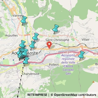 Mappa Via Croix Noire, 11100 Aosta AO, Italia (2.41643)