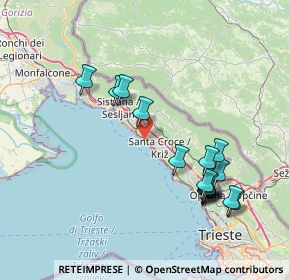 Mappa Via Picard Auguste, 34151 Trieste TS, Italia (8.08647)