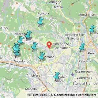 Mappa Via Albarida, 24030 Barzana BG, Italia (2.56615)