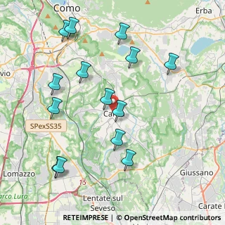 Mappa Vicino stazione, 22063 Cantù CO, Italia (4.40857)