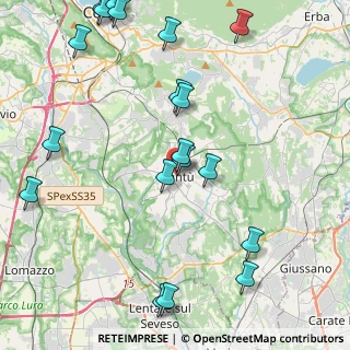Mappa Via Eugenio Corbetta, 22063 Cantù CO, Italia (5.486)