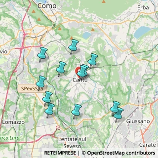 Mappa Vicino stazione, 22063 Cantù CO, Italia (3.53833)