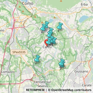 Mappa Vicino stazione, 22063 Cantù CO, Italia (2.49364)