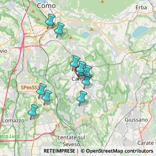 Mappa Vicino stazione, 22063 Cantù CO, Italia (3.12364)