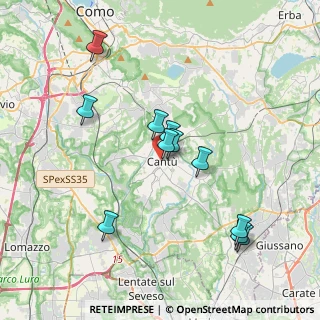 Mappa Vicino stazione, 22063 Cantù CO, Italia (3.57727)