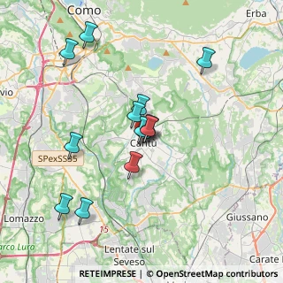 Mappa Vicino stazione, 22063 Cantù CO, Italia (3.20692)