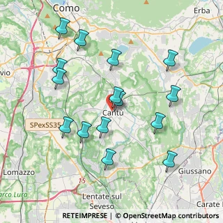 Mappa Vicino stazione, 22063 Cantù CO, Italia (3.94867)