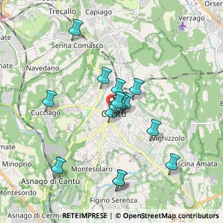 Mappa Via Eugenio Corbetta, 22063 Cantù CO, Italia (1.61067)
