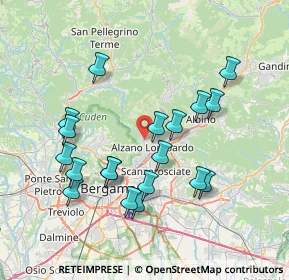 Mappa Via S. Giovanni Bosco, 24022 Alzano Lombardo BG, Italia (7.36737)