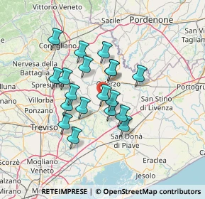 Mappa Via don Angelo Dalla Torre, 31074 Ponte di Piave TV, Italia (10.83)