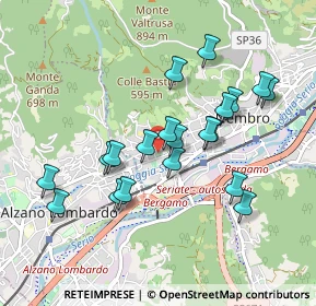 Mappa Via Giuseppe Verdi, 24027 Nembro BG, Italia (0.846)