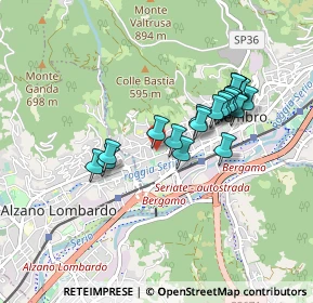 Mappa Via Giuseppe Verdi, 24027 Nembro BG, Italia (0.758)