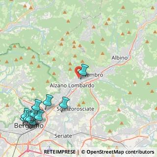 Mappa Via Al Luio, 24022 Alzano Lombardo BG, Italia (6.45)