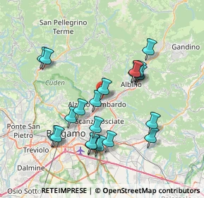 Mappa Via Al Luio, 24022 Alzano Lombardo BG, Italia (7.311)