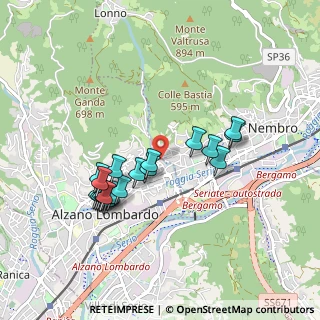Mappa Via Al Luio, 24022 Alzano Lombardo BG, Italia (0.8515)