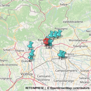 Mappa Via Baggi, 36061 Bassano del Grappa VI, Italia (8.815)