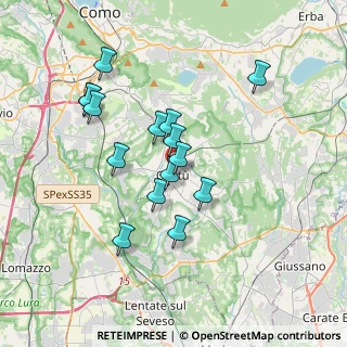 Mappa Via Domenico Cimarosa, 22063 Cantù CO, Italia (3.18467)