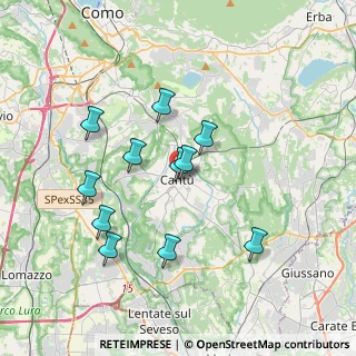 Mappa Via Domenico Cimarosa, 22063 Cantù CO, Italia (3.33727)