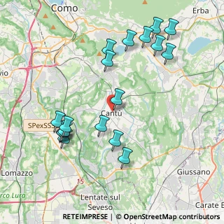 Mappa Via Domenico Cimarosa, 22063 Cantù CO, Italia (4.34611)