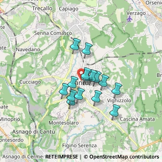 Mappa Via Domenico Cimarosa, 22063 Cantù CO, Italia (1.212)