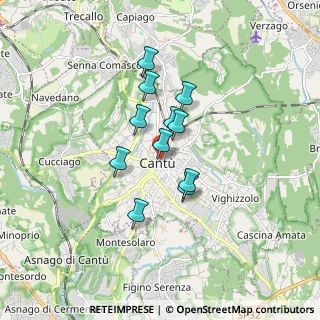 Mappa Via Domenico Cimarosa, 22063 Cantù CO, Italia (1.20909)