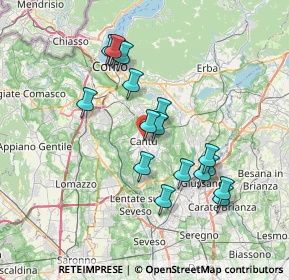 Mappa Via Domenico Cimarosa, 22063 Cantù CO, Italia (6.58647)