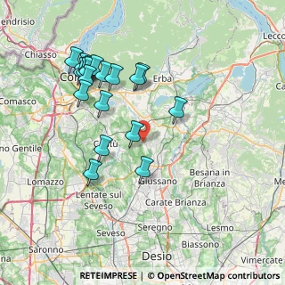 Mappa 22040 Brenna CO, Italia (7.85474)