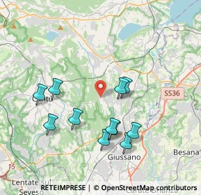 Mappa 22040 Brenna CO, Italia (3.63455)