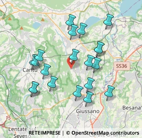 Mappa 22040 Brenna CO, Italia (3.643)