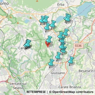 Mappa 22040 Brenna CO, Italia (3.47389)