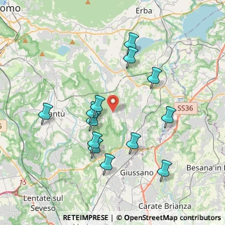 Mappa 22040 Brenna CO, Italia (3.76231)