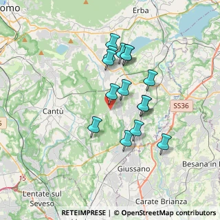 Mappa 22040 Brenna CO, Italia (3.00133)