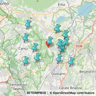 Mappa 22040 Brenna CO, Italia (3.23286)