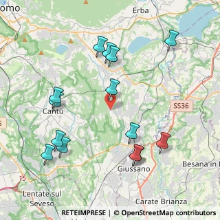 Mappa 22040 Brenna CO, Italia (4.44214)