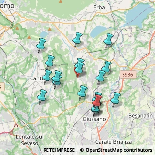 Mappa 22040 Brenna CO, Italia (3.48579)