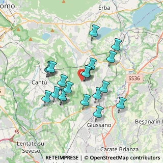 Mappa 22040 Brenna CO, Italia (3.1115)