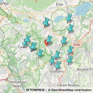 Mappa 22040 Brenna CO, Italia (3.63938)