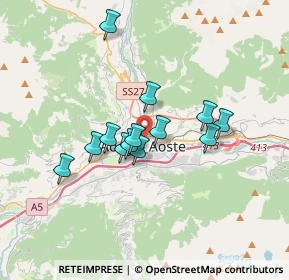 Mappa Via Guido Rey, 11010 Aosta AO, Italia (2.66462)