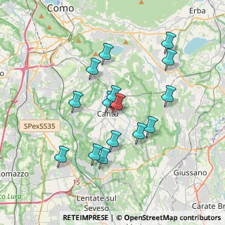 Mappa Via Gorizia, 22063 Cantù CO, Italia (3.334)