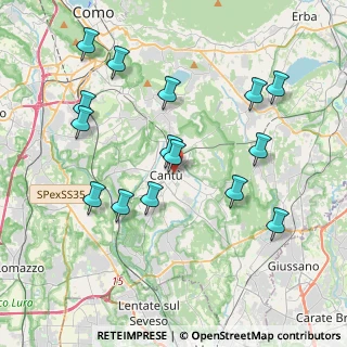 Mappa Via Gorizia, 22063 Cantù CO, Italia (4.09867)