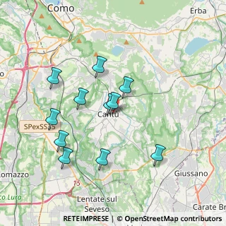 Mappa Via Gorizia, 22063 Cantù CO, Italia (3.47273)