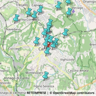 Mappa Via Gorizia, 22063 Cantù CO, Italia (1.857)
